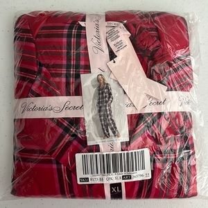 Victoria’s Secret Flannel Pajama Set, Sz XL Regular